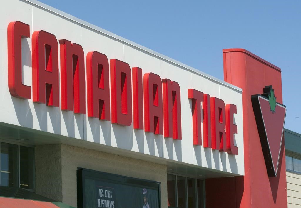 St Albert RCMP arrested a man after Canadian Tire staff confronted him for shoplifting and he pulled out a knife while attempting to leave the store. File photo of Canadian Tire.