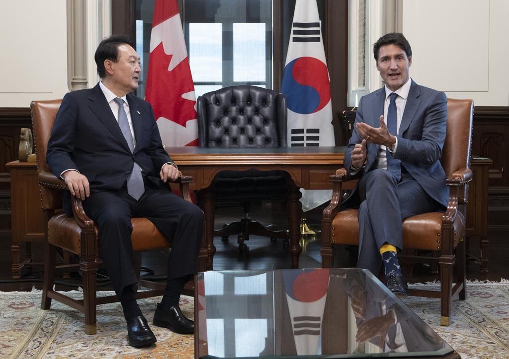 Trudeau set to make 1st official visit to South Korea on Asia trip – National | 24CA News