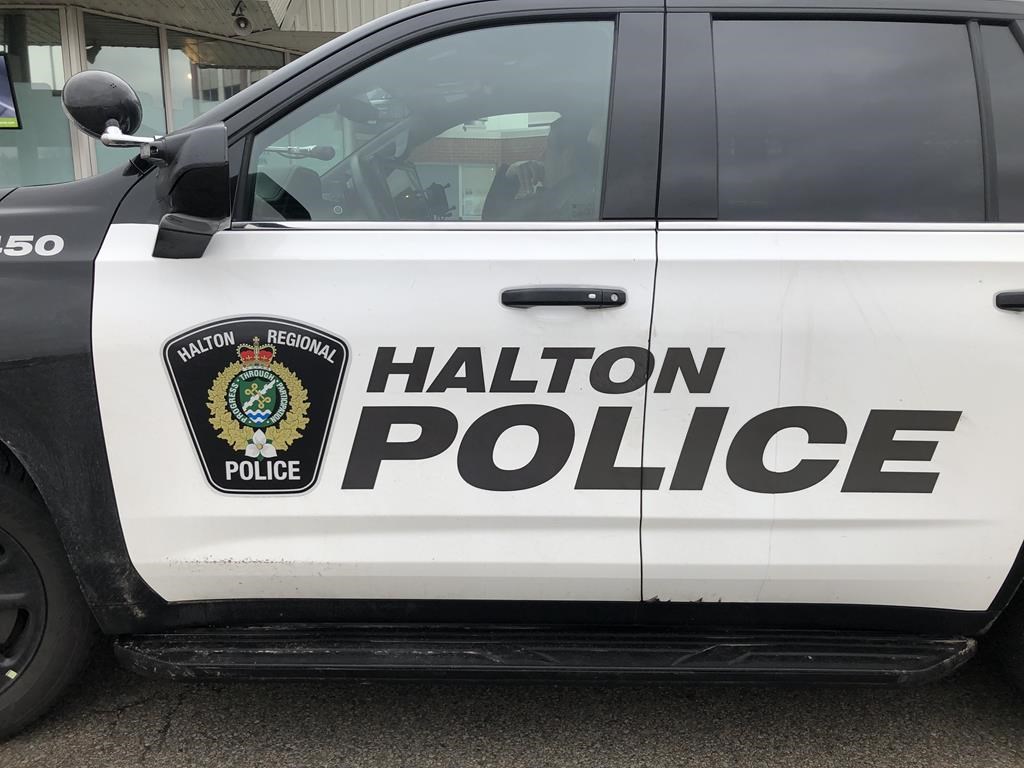 A Halton Regional Police vehicle is shown in Oakville, Ont., Wednesday, Jan.18, 2023.