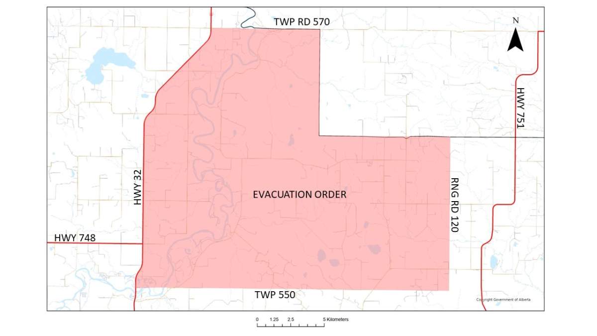 Alberta wildfires: Evacuation order for Shining Bank Lake area in Yellowhead County - image