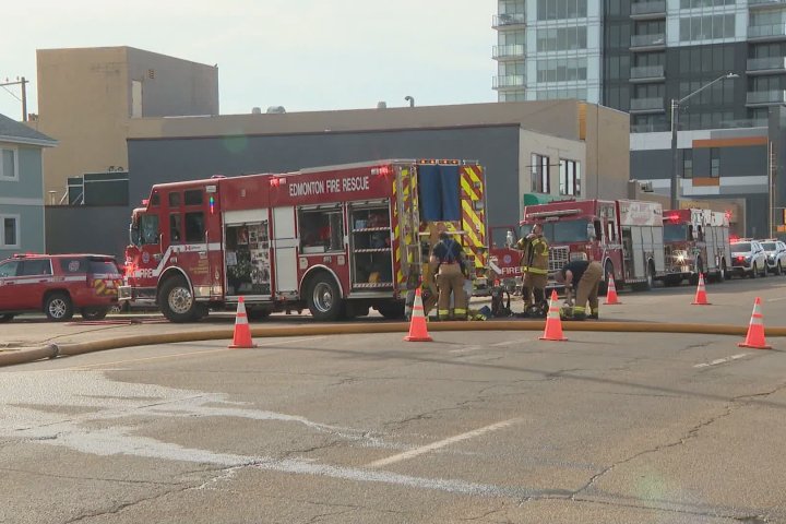 3 people taken to hospital after fire in central Edmonton