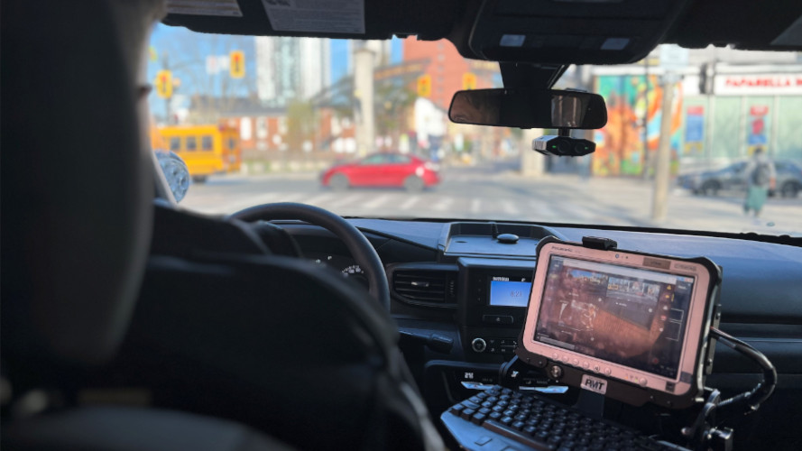 An ALPR system in an OPP vehicle.