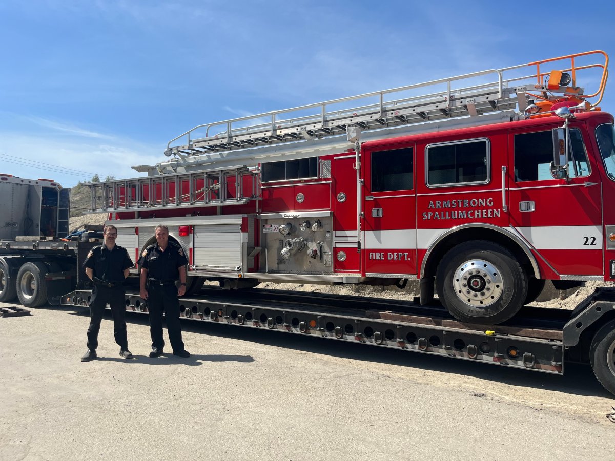 An old firetruck no longer in service at the Armstrong Spallumcheen Fire Department is about to get a second chance in the Republic of Guatemala, thanks to a generous donation. .