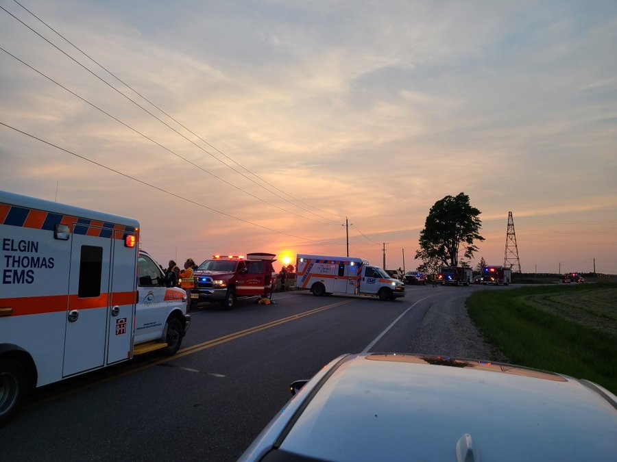 Emergency crews responded to an ATV rollover on John Wise Line South of Blind Line, Township of Southwold, on Sunday, May 29 around 8:10 p.m.