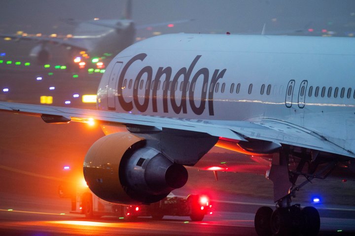 German airline, Condor, offers non-stop flights from Edmonton airport