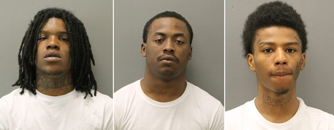 This combo of photos provided by Chicago Police Department shows from left, Trevell Breeland, Joseph Brooks, and Jakwon Buchanan. Four teenagers have been charged in the fatal shooting of a Chicago police officer who was slain last weekend as she was heading home from work, authorities said Wednesday, May 10, 2023.