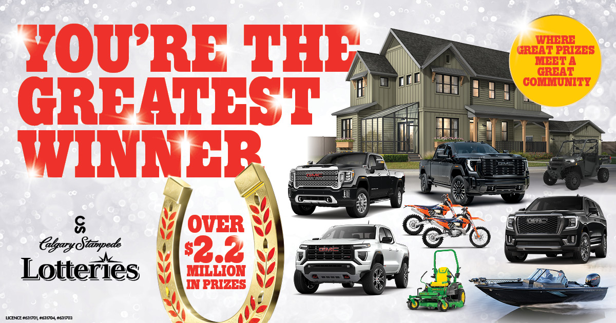 Calgary Stampede Lotteries; supported by Global Calgary & QR Calgary - image