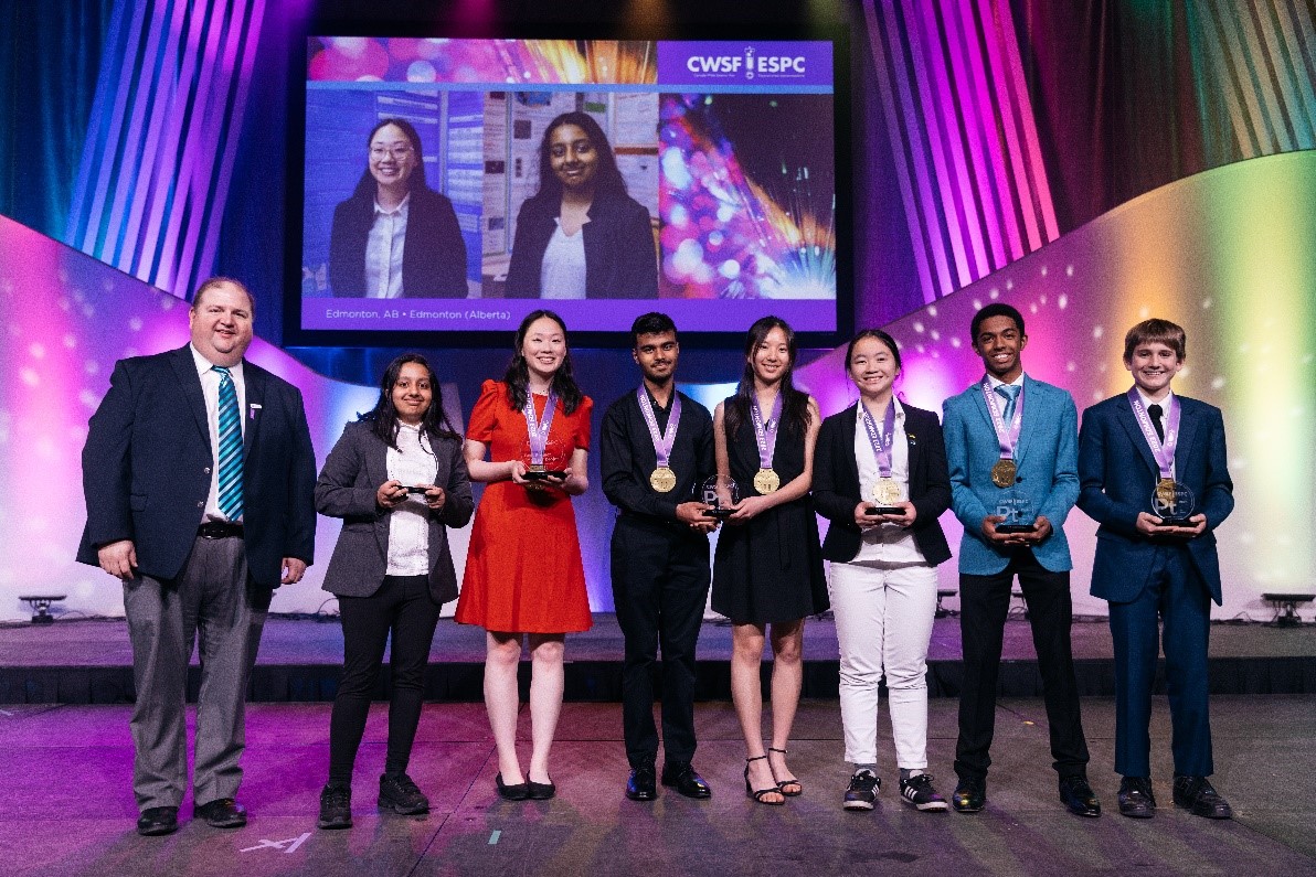 Winners of the 2023 Canada-Wide Science Fair and STEM Expo in Edmonton.