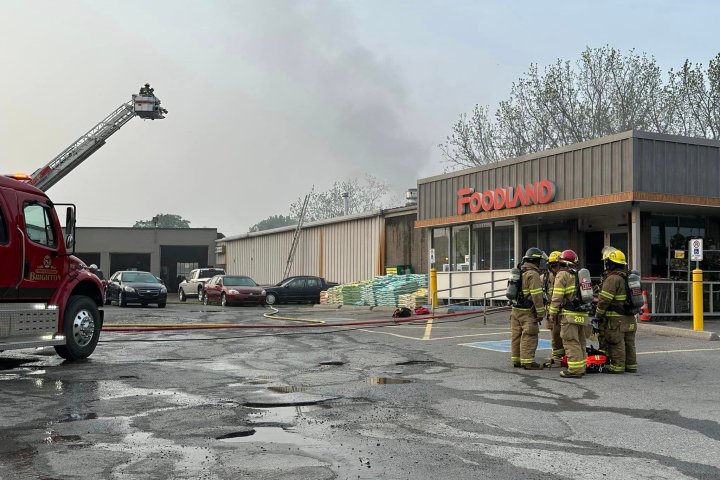 Fire strikes Foodland grocery store in Colborne