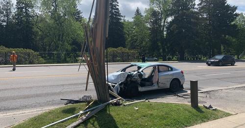 Kitchener man suffers leg injury in 3-vehicle crash, Guelph police say speed may be factor