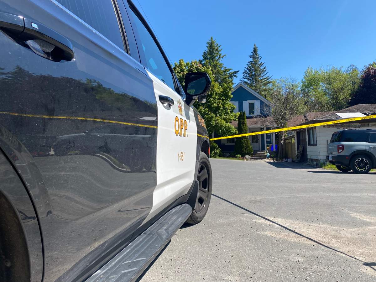 Northumberland OPP remain at the scene on Friday, May 26, 2023.