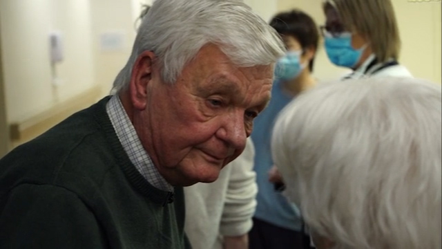Elroy, one of the co-founders of the Village Langley in British Columbia, speaking with a Villager