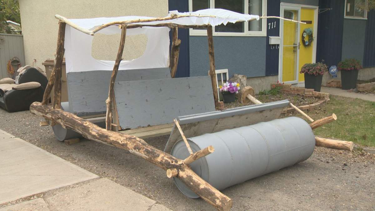 To help deal with gas prices, a woman in Regina received a car for her 70th birthday but now she might need to buy a pair of running shoes.