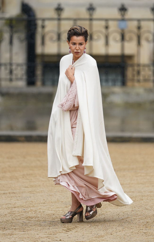 Princess Lalla Meryem of Morocco arriving at Westminster Abbey, London, ahead of the coronation of King Charles III and Queen Camilla on Saturday.