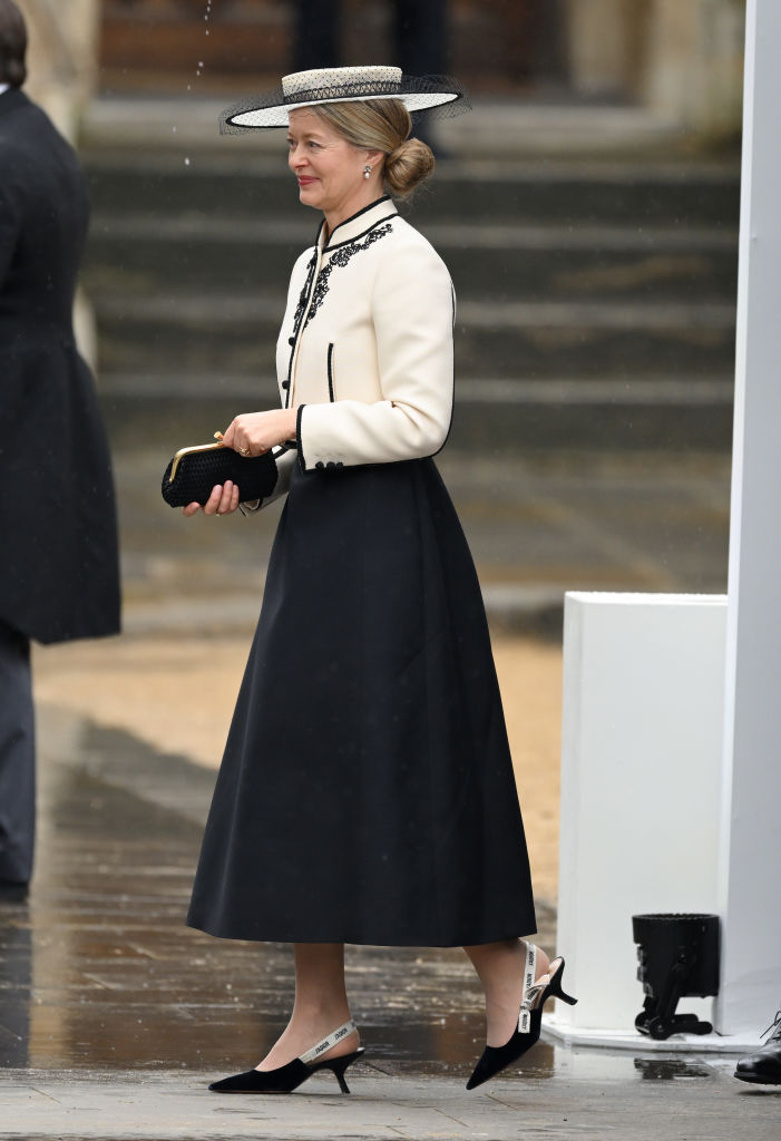 Lady Helen Taylor arrives at Westminster Abbey for the Coronation of King Charles III and Queen Camilla on May 06, 2023 in London, England.