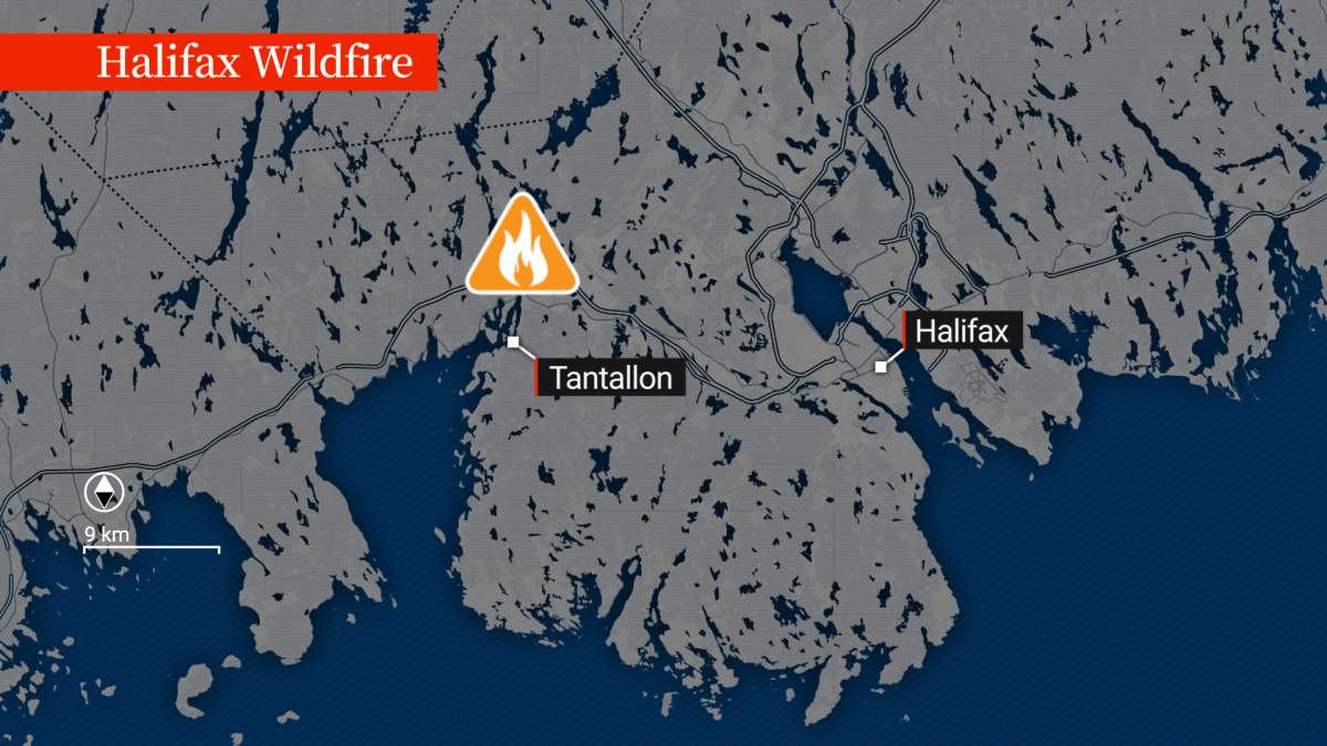 Halifax Wildfire Map