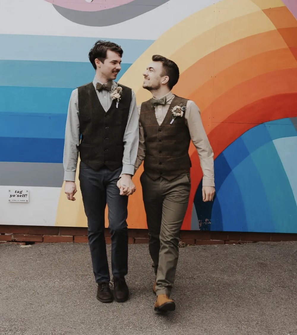 Liam Dee and his husband Jacob MacDonald.