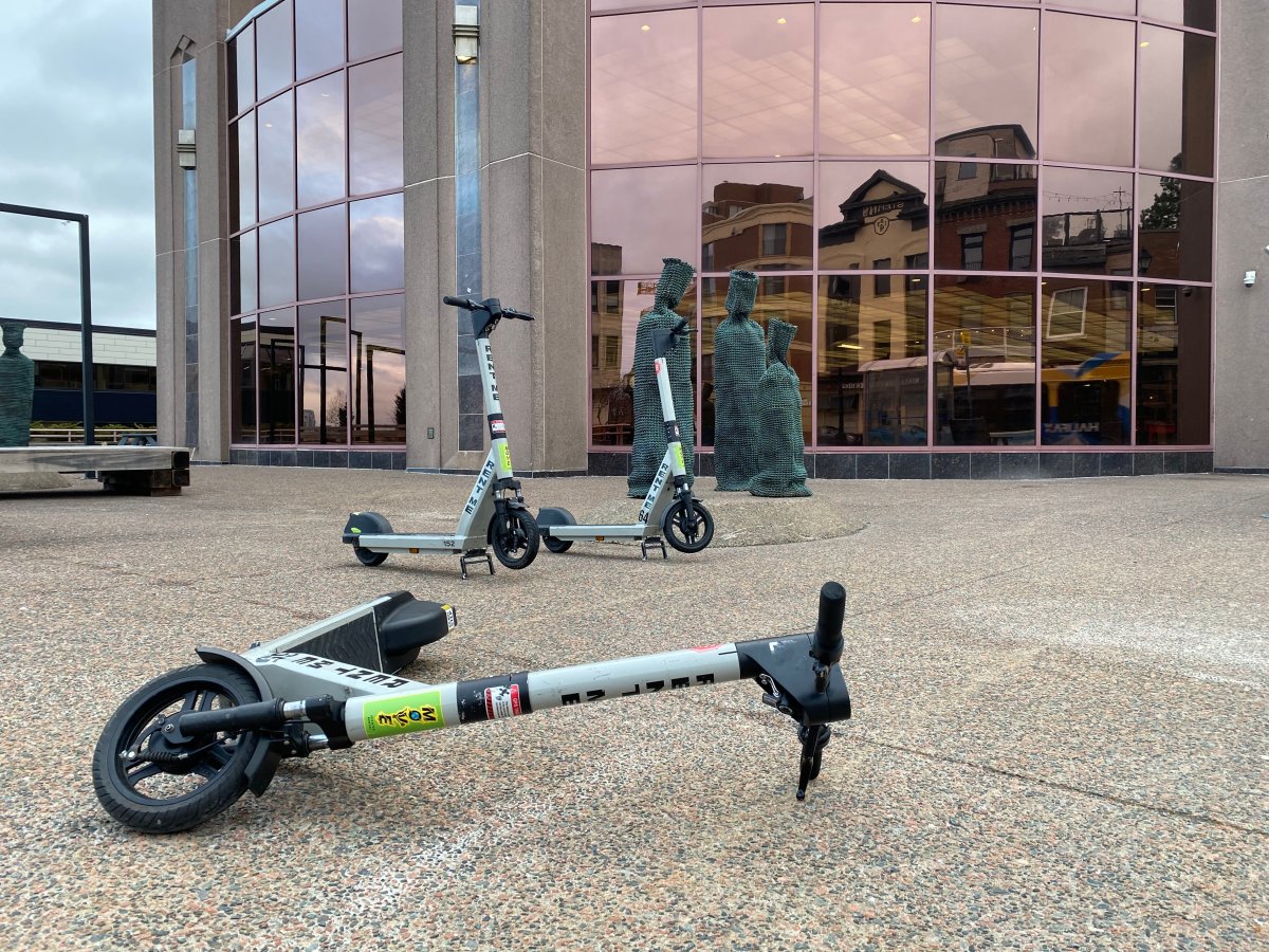 Escooters roll into Halifax and are now ‘scattered all over the city
