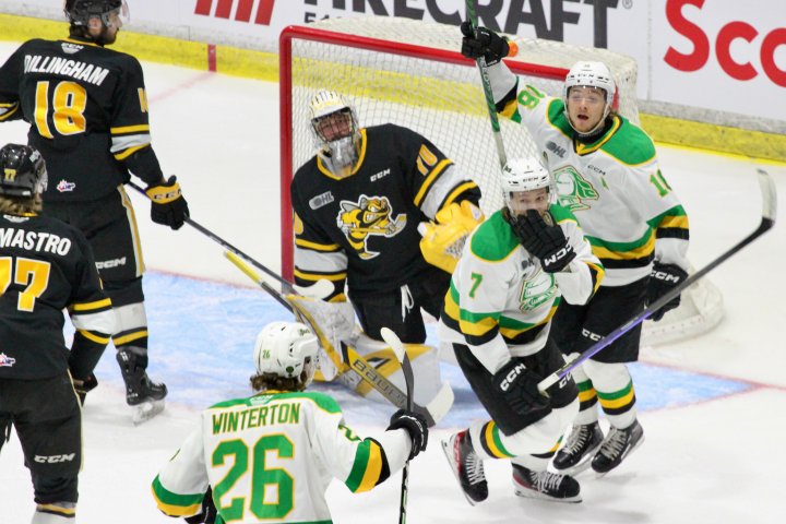 The Sarnia Sting have evened the Western Conference final 2-2