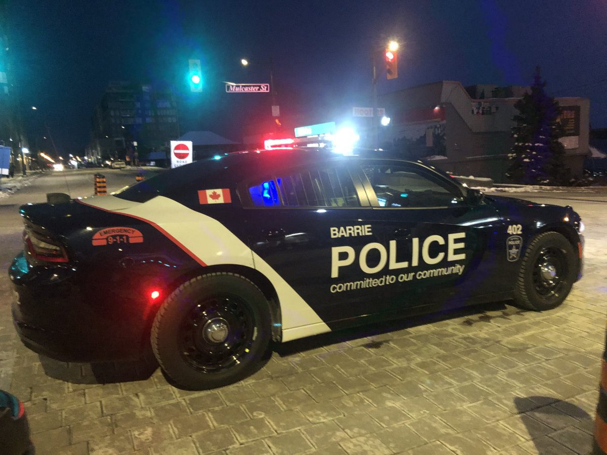 Barrie Police car stock image. 