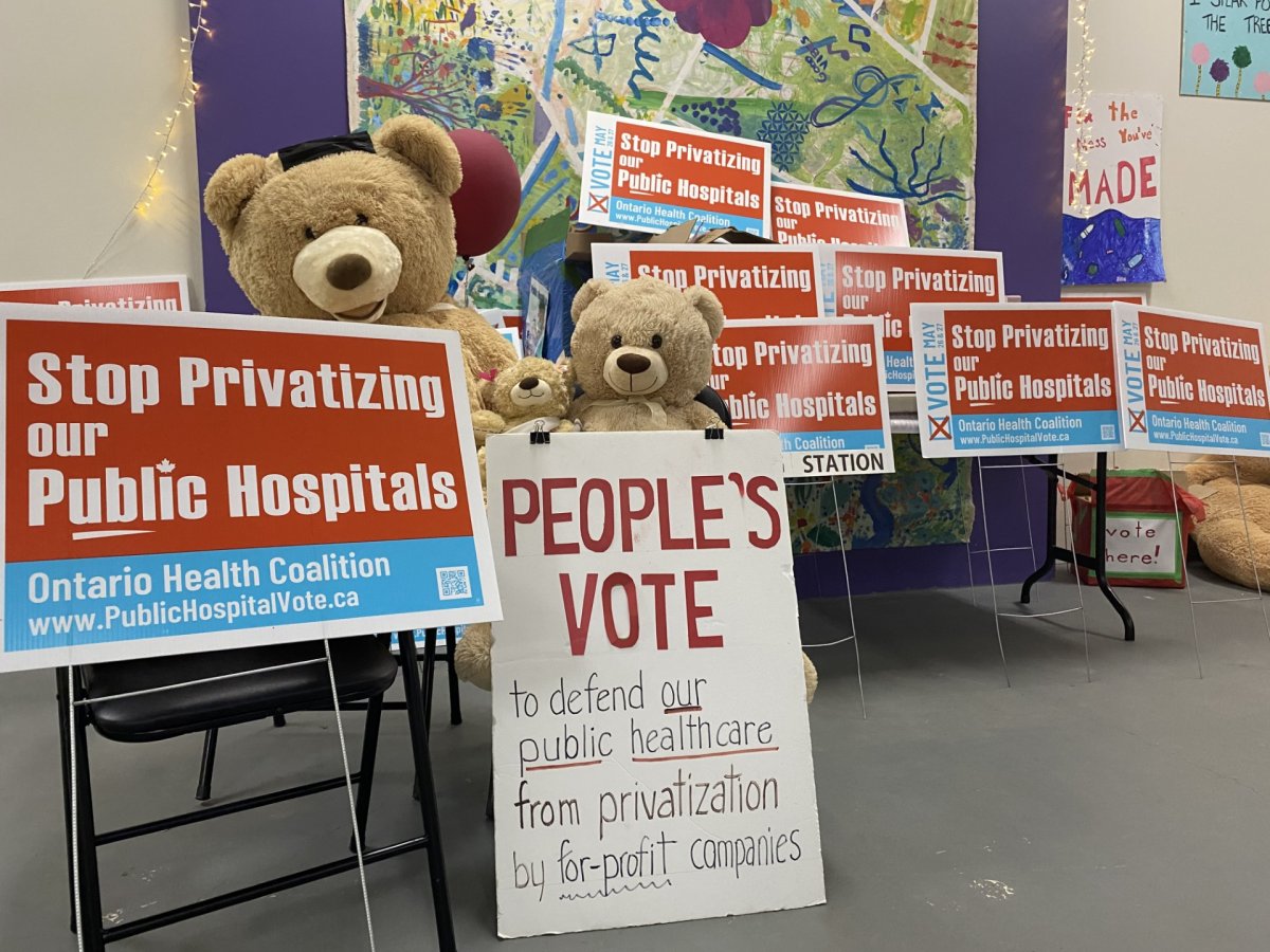 On Tuesday morning, the London Health Coalition announced that of the 15,483 residents who filled out a ballot, either in person and online, 15,305 Londoners said they were against Bill 60.