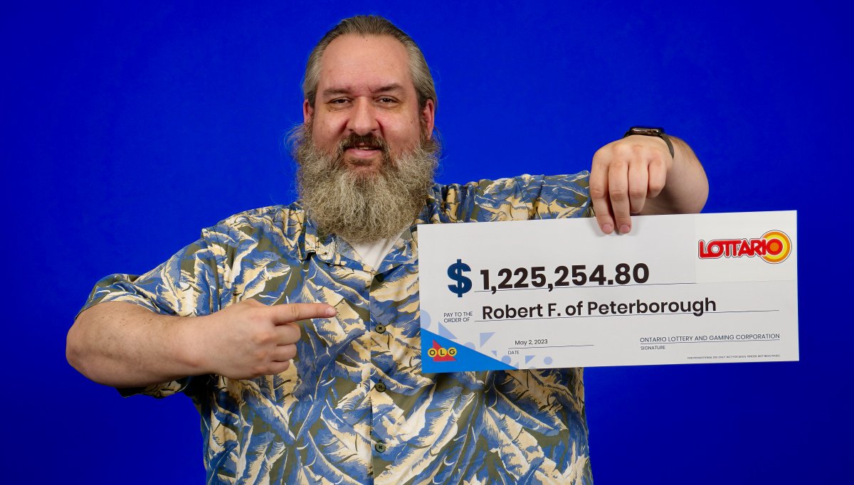 Peterborough's newest millionaire is Robert Farr who won a January Lottario draw.