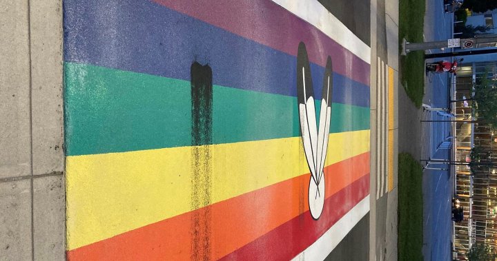 Penticton, B.C. rainbow crosswalk vandalized 24-hours after installation