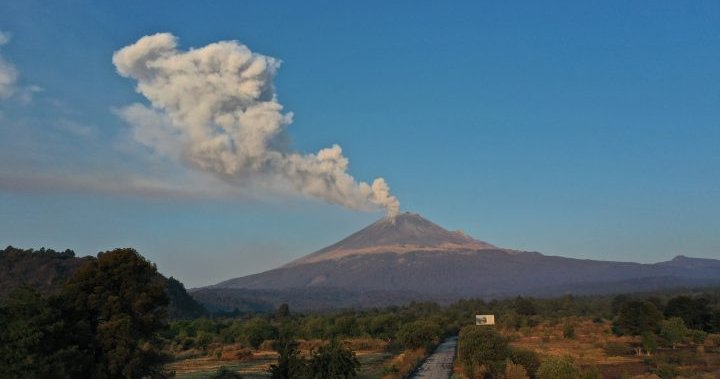 Mexico’s active Popocatepetl volcano prompts alerts, school closures