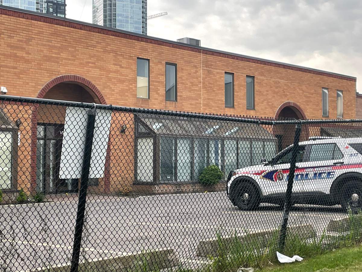 Police on scene after a double shooting near Creditstone Road and Highway 7 on Wednesday, May 24, 2023