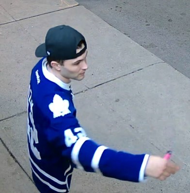 Police released this image of a suspect wanted in connection with an assault investigation in Toronto.