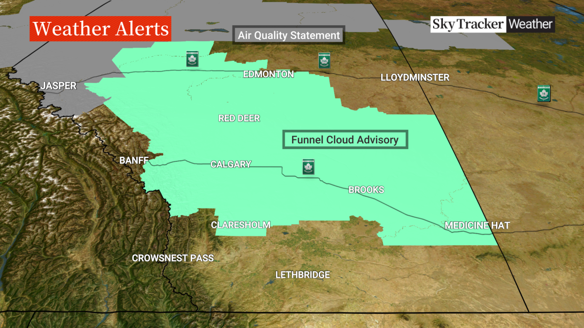 Funnel cloud advisory issued for Calgary Calgary Globalnews.ca