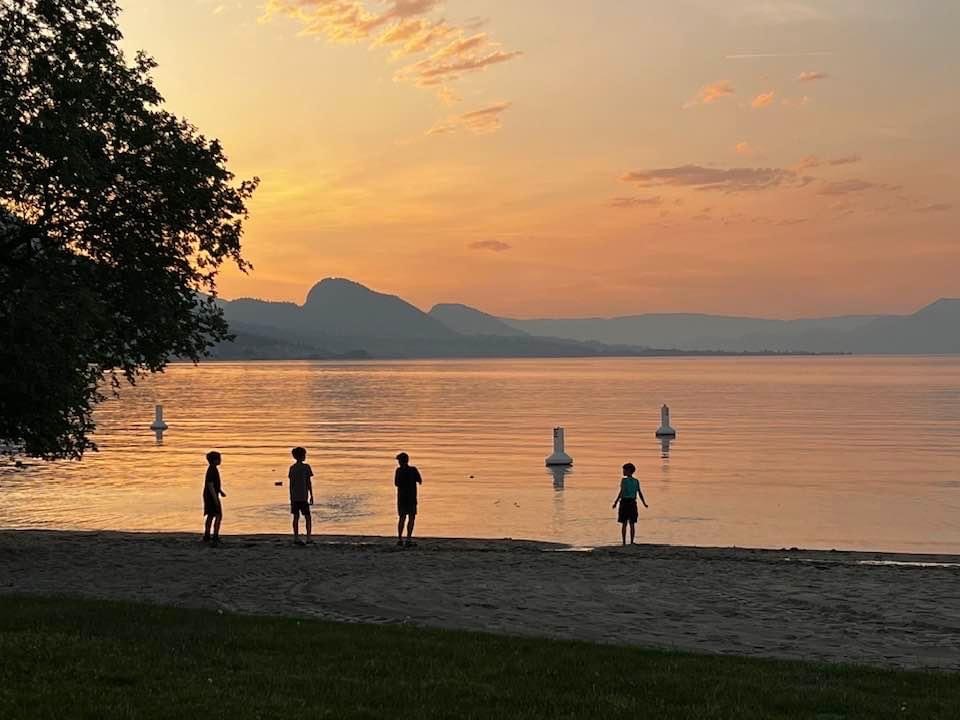Sunset in Penticton, B.C., on Friday, May 19, 2023, where the temperature reached 32.3 C.