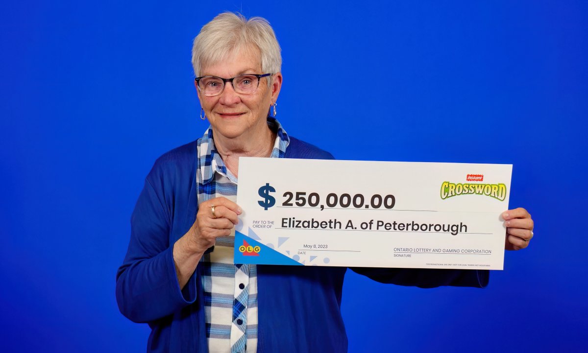 A Peterborough resident claimed the top prize of $250,000 on the OLG's Instant Crossword scratch lottery ticket.
