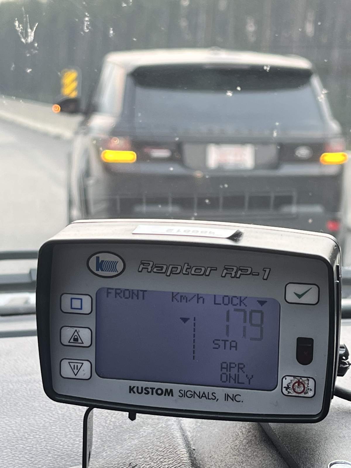 Lake Louise RCMP stop excessive speeder on Hwy. 1 and encourage drivers to slow down to keep our roadways safe this May long weekend.