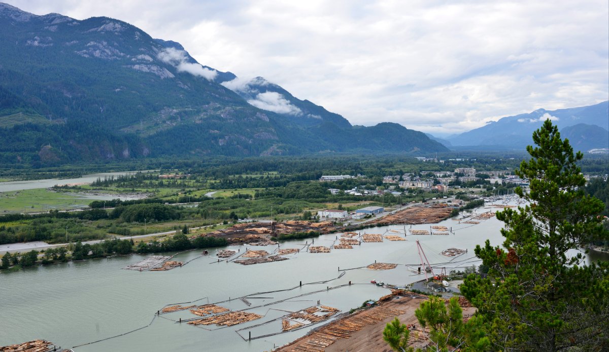 The adventure capital of Canada Squamish, B.C. pictured on Thursday, July 24, 2014. 
