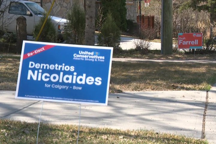 Alberta election: Want a good sign for how a riding will vote? Look to the lawns
