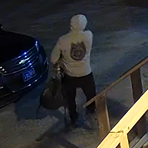 Photo of the suspect from behind.