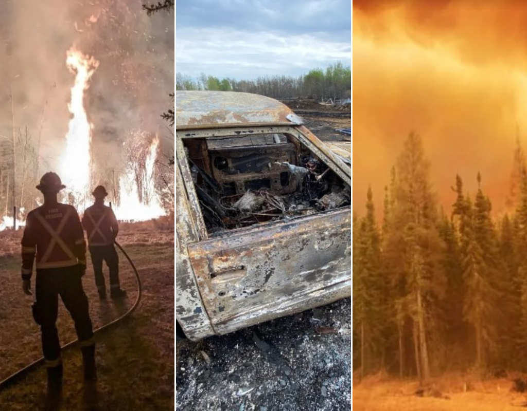 A selection of photos highlight the destruction cause by the 2023 Alberta wildfire season.