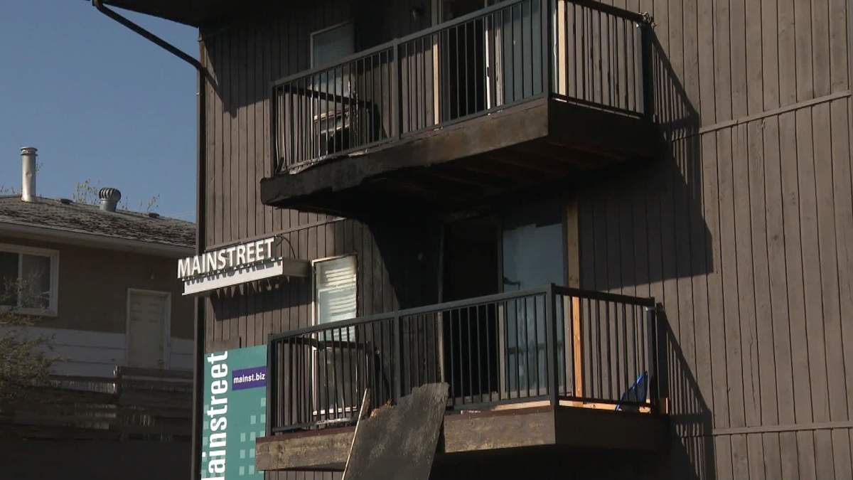 Rosscarrock balcony fire damage