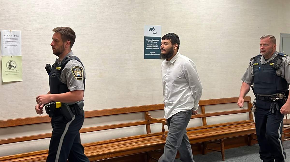 Cameron James Prosper is pictured in the Truro courthouse on May 12, 2023.