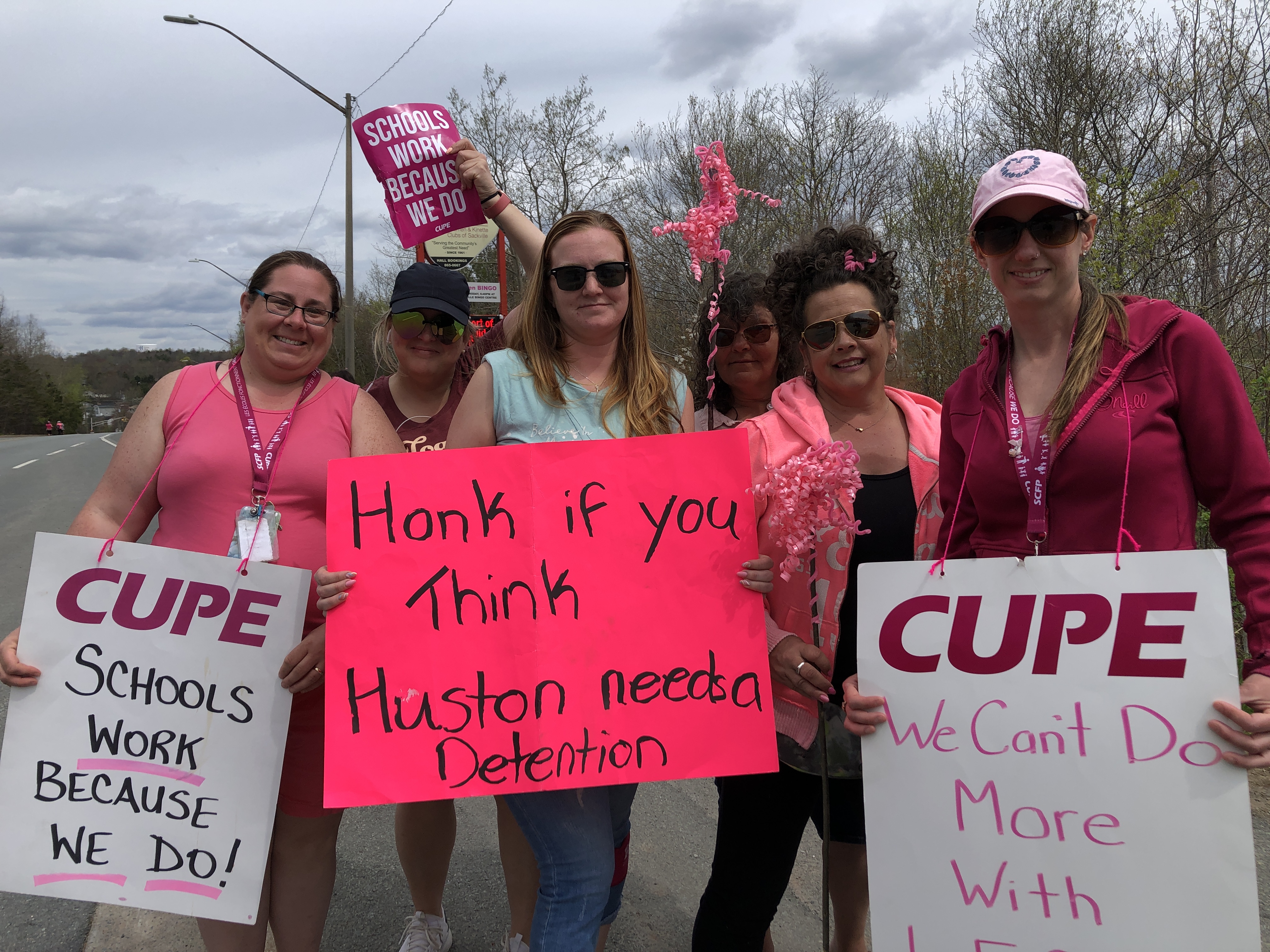 Striking Halifax-area school support workers seek answers from premier  | 24CA News