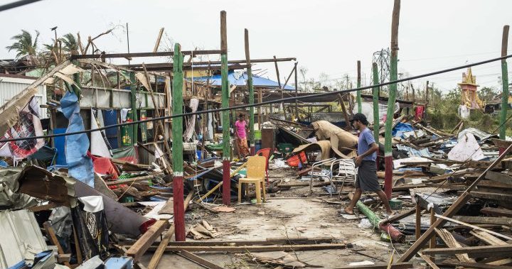 Myanmar death toll rises to 54 after cyclone Mocha roared through