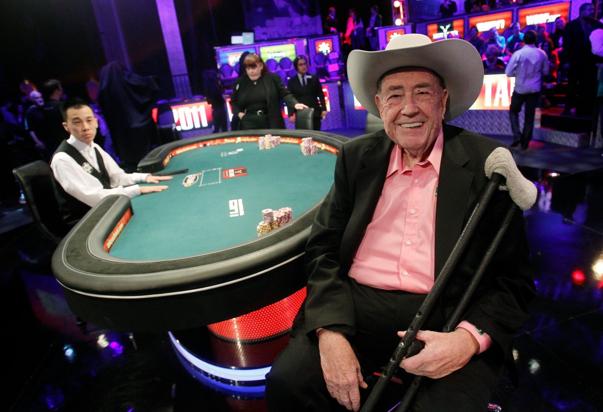 Doyle Brunson pictured at the poker table