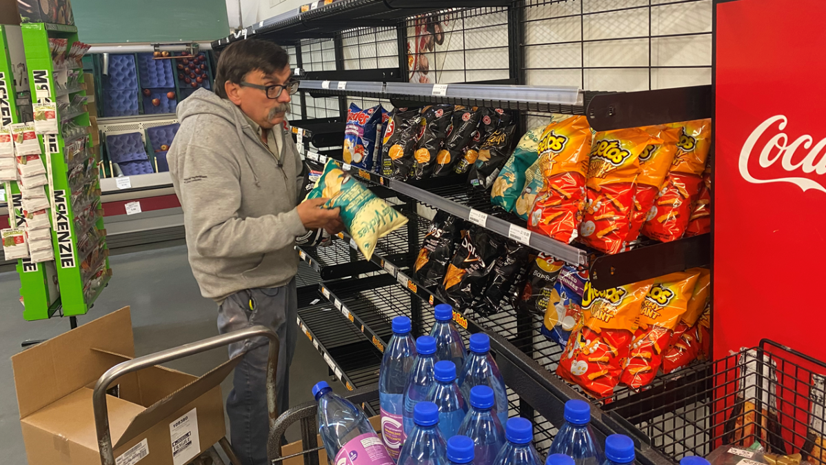 Glenn Belva, owner of Rocky Rapids General Store, has extended the store's hours in an effort to help those displaced by wildfires near Drayton Valley, Alta.