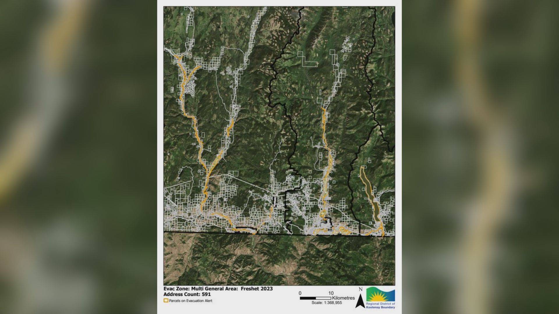 Evacuation alerts, orders issued for hundreds of properties by Regional District of Kootenay Boundary - Vimarsana News
