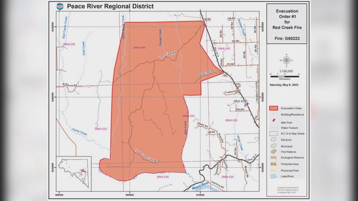 evacuation order map red creek