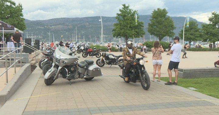 Dapper dressed motorcyclists ride for men’s health in Kelowna, B.C.