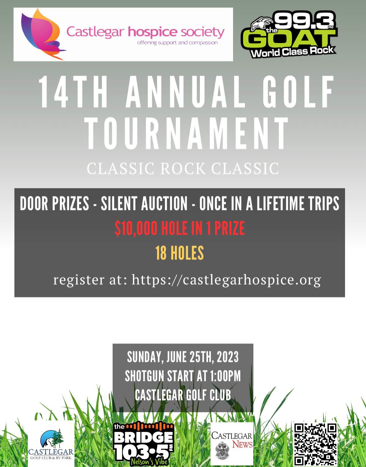 Castlegar Hospice Classic Rock Classic Golf Tournament with 99.3 The Goat - image