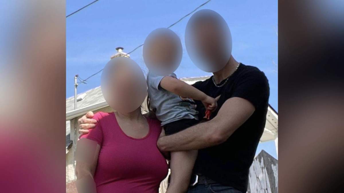 An unidentified family posing together.