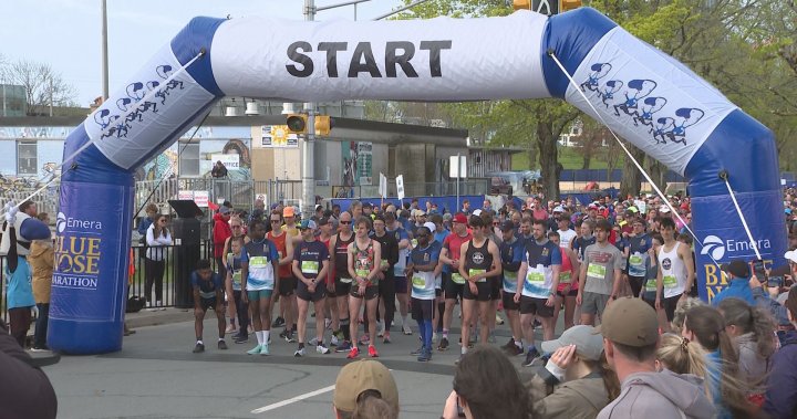 On your mark, get set: Thousands run Halifax streets for annual Blue Nose Marathon